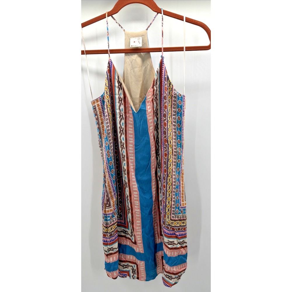 Sady & Lu Sleeveless Mini Dress Womens XS Boho USA Flowy Beach Vacation Coastal